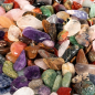 Preview: Bunte Trommelsteine Natursteine Mini Größe – polierte Edelsteine Mix ca. 0,8–1,5 cm