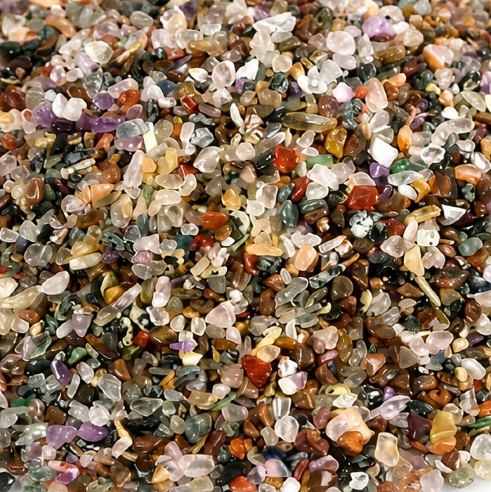 Bunte Trommelsteine Natursteine Micro Größe – sehr kleine Edelsteine Mix ca. 0,2–0,5 cm