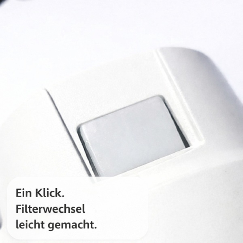 CASCADA WHITE Wasserfiltersystem mit Bajonettverschluss für einfachen und schnellen Filterwechsel
