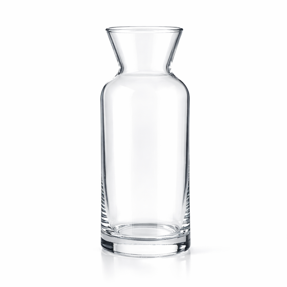 CROWN Glaskaraffe 1290 ml aus klarem Glas für Wasser und Wein, ergonomische Form