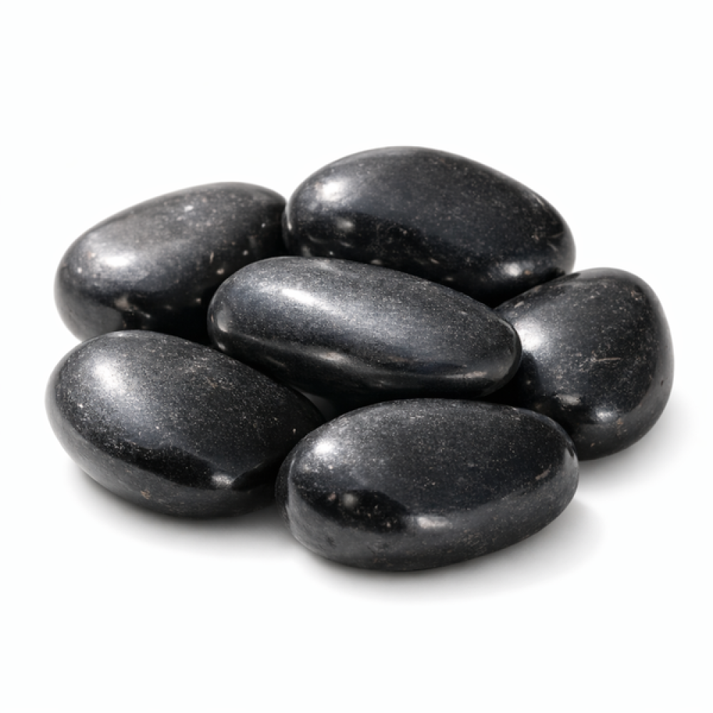 Schungit Wassersteine – Trommelsteine für Edelsteinwasser (10 Stück)