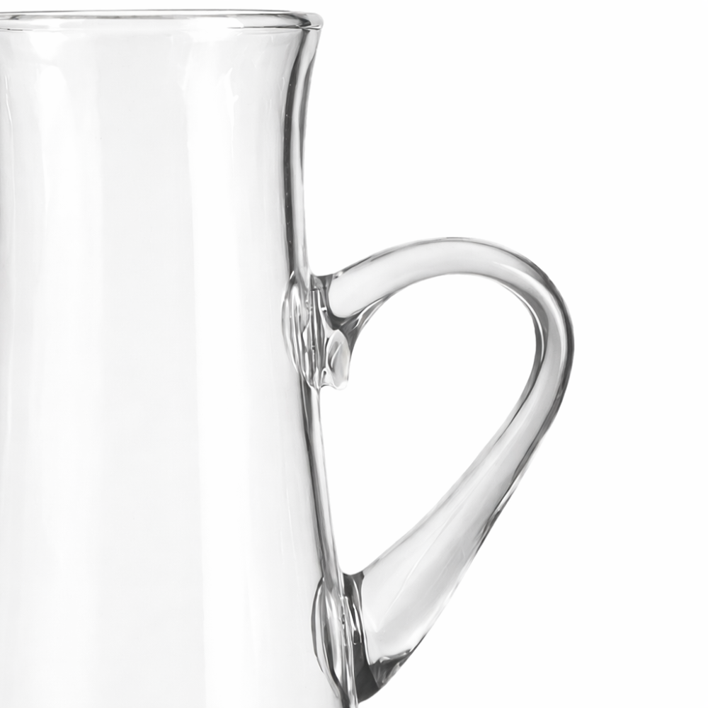 ROYAL Glaskaraffe Detail Griff handgefertigt Glas